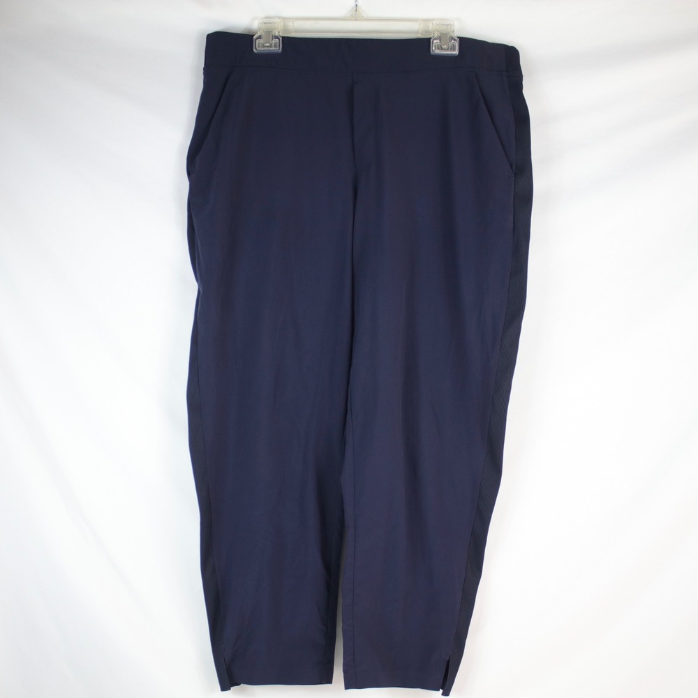 Athleta Navy Blue Tapered Ankle Jogger Pants Women's Size 16